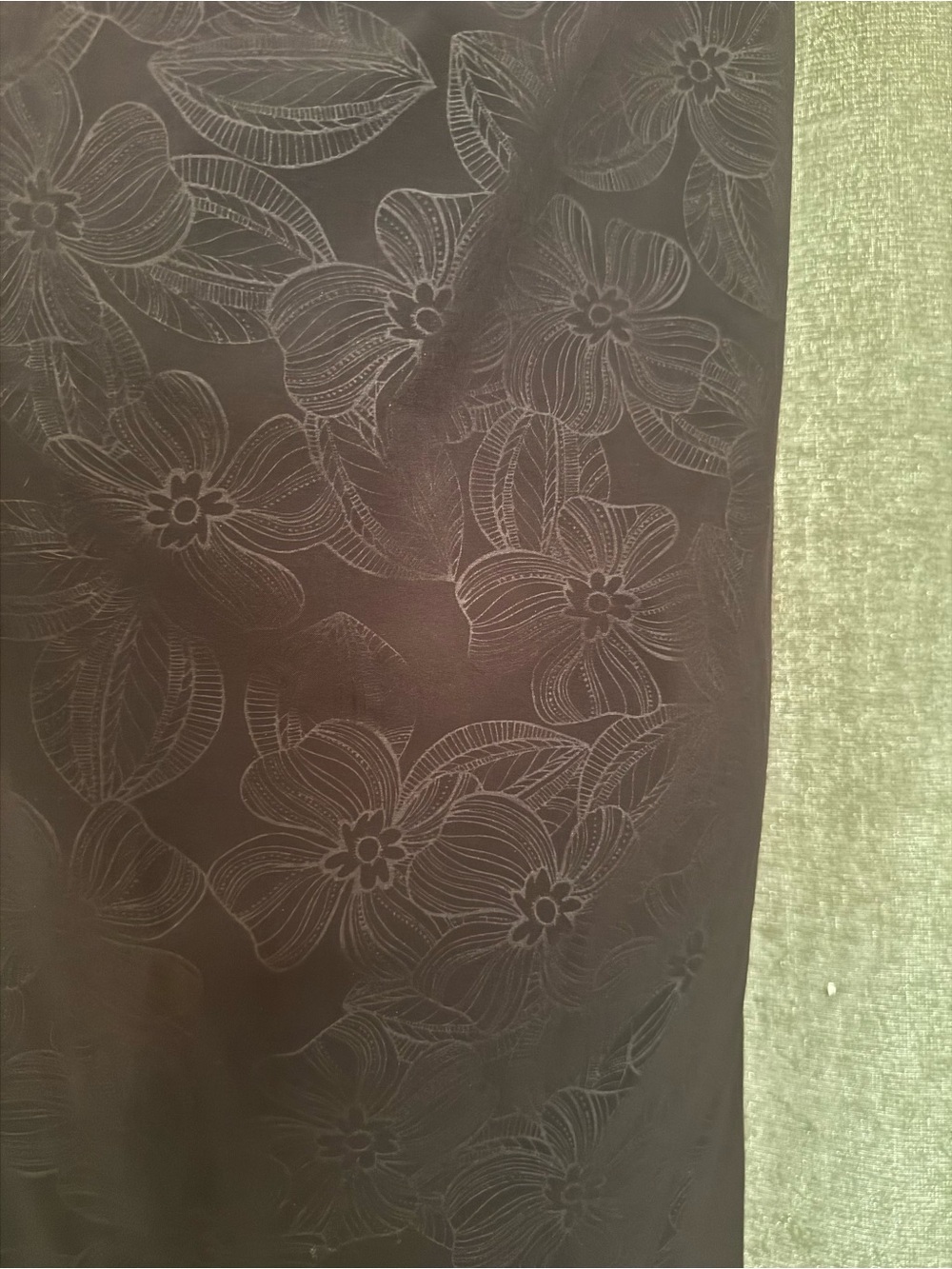 REI Sleeveless Cowl Neck Floral Dress in Black -XL - Picture 4 of 4